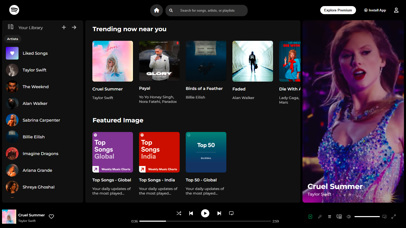 Spotify Clone Project